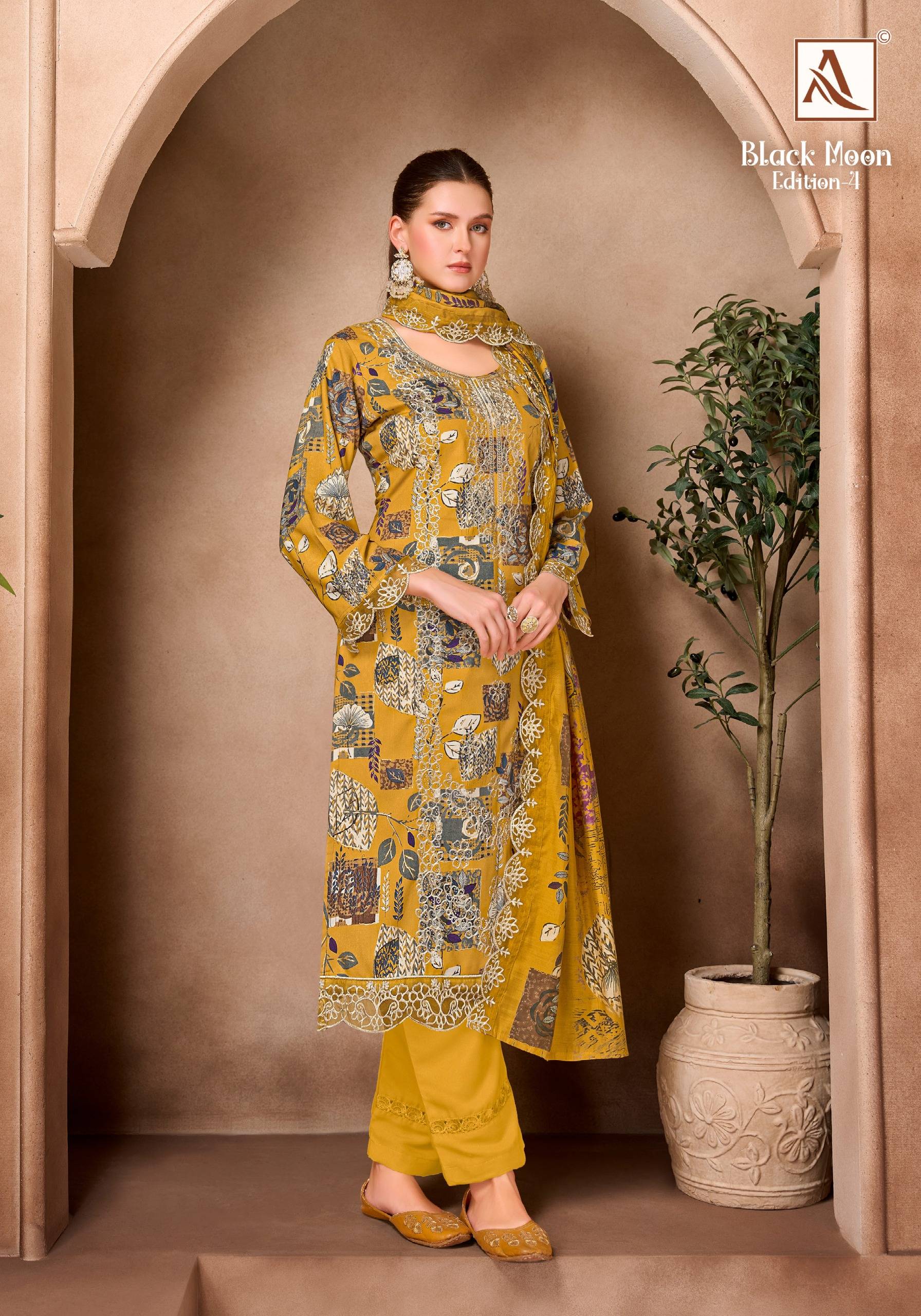 BLACK MOON-4 By Alok Suit 3019-1124-01 to 3019-1124-06 Series Beautiful Pakistani Suits Colorful Stylish Fancy Viscose Reyon Dresses At Wholesale Price